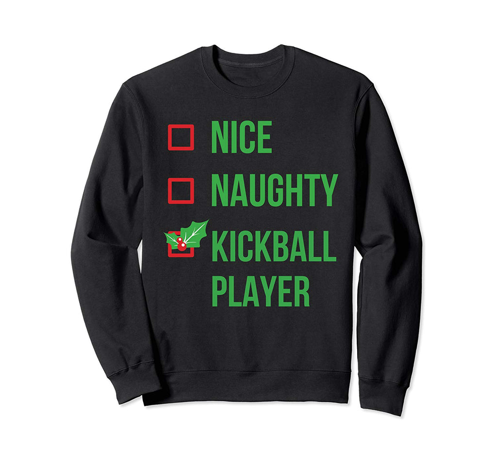Kickball Player Funny Pajama Christmas Gift Sweatshirt