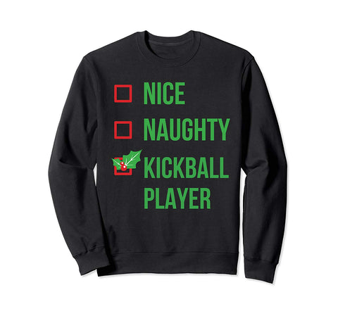 Kickball Player Funny Pajama Christmas Gift Sweatshirt