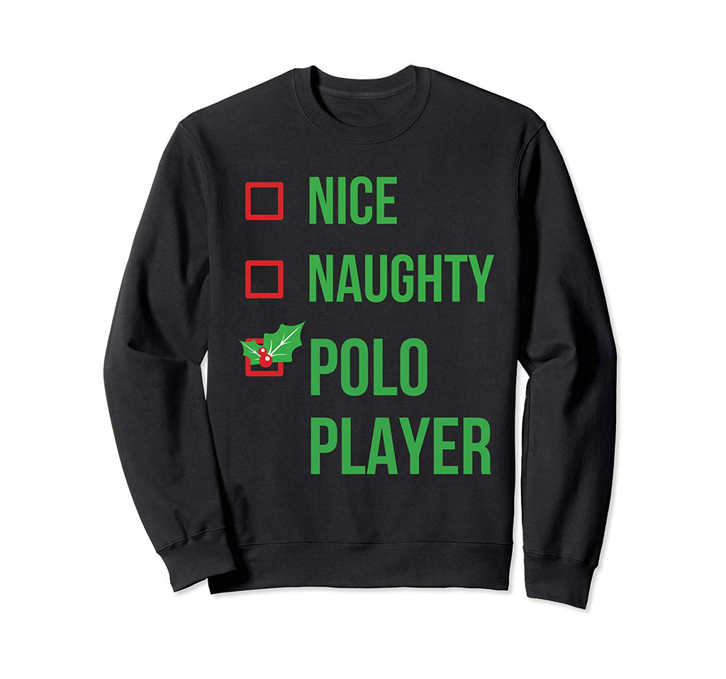 Polo Player Funny Pajama Christmas Gift Sweatshirt
