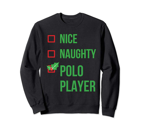 Polo Player Funny Pajama Christmas Gift Sweatshirt