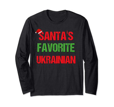 Ukrainian Funny Ukraine Pajama Christmas Gift Long Sleeve T-Shirt