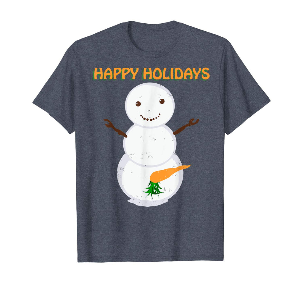 Naughty Dirty Carrot Snowman Funny Ugly Christmas Shirt Gift T-Shirt