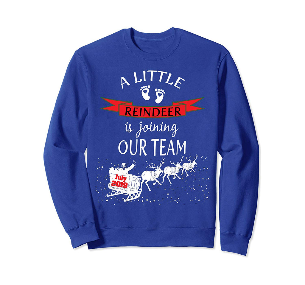 July 2019 Christmas Pregnancy Announcement Sweatshirt Baby