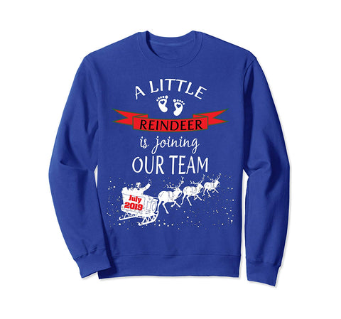 July 2019 Christmas Pregnancy Announcement Sweatshirt Baby