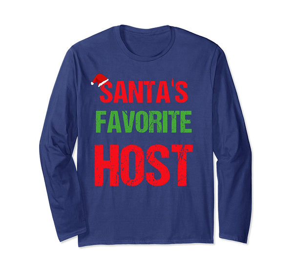 Host Funny Pajama Christmas Gift Long Sleeve T-Shirt