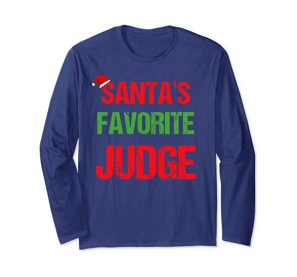 Judge Funny Pajama Christmas Gift Long Sleeve T-Shirt