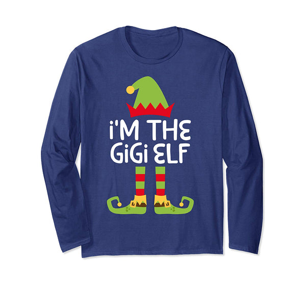 I'm The Gigi Elf T-Shirt Matching Christmas Costume Shirt Long Sleeve T-Shirt