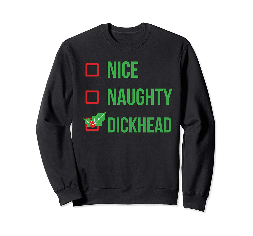 Dickhead Funny Pajama Christmas Gift Sweatshirt