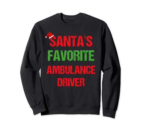 Ambulance Driver Funny Pajama Christmas Gift Sweatshirt