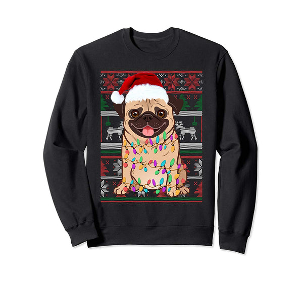 Pug Ugly Sweater Christmas Gift Sweatshirt
