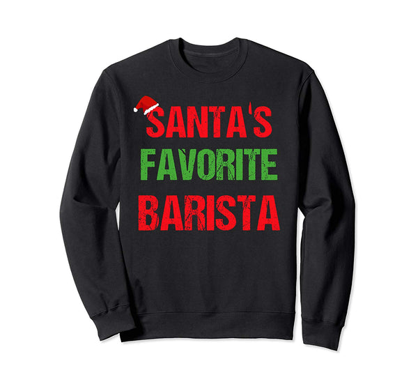 Barista Funny Pajama Christmas Gift Sweatshirt
