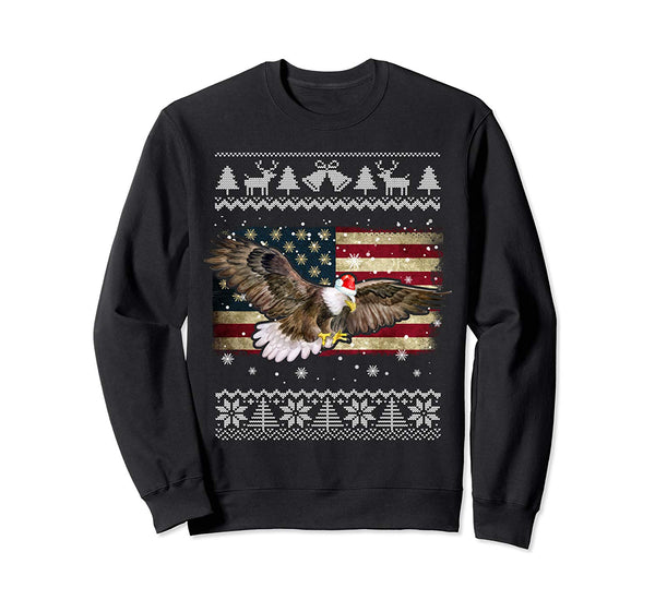 Bald Eagle Ugly Christmas Funny Christmas Pajama Xmas Gifts Sweatshirt