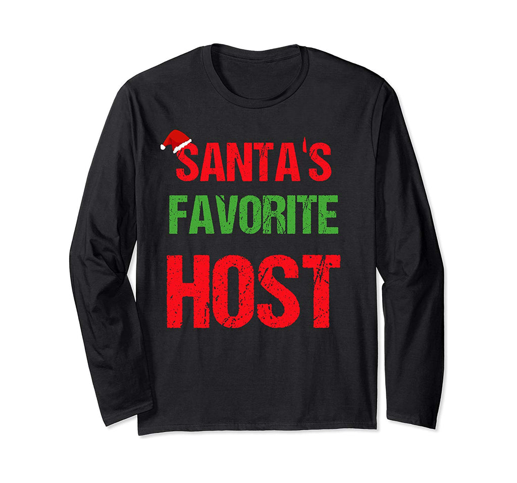Host Funny Pajama Christmas Gift Long Sleeve T-Shirt