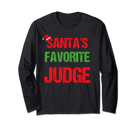Judge Funny Pajama Christmas Gift Long Sleeve T-Shirt