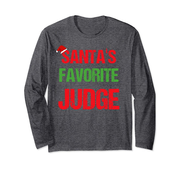 Judge Funny Pajama Christmas Gift Long Sleeve T-Shirt