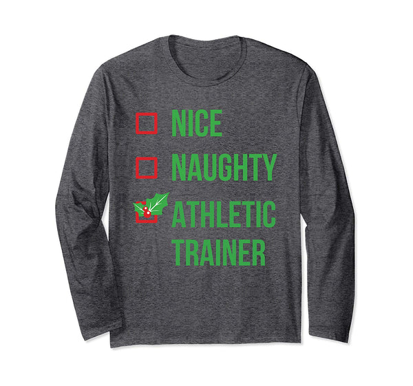 Athletic Trainer Funny Pajama Christmas Gift Long Sleeve T-Shirt