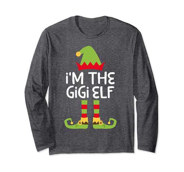 I'm The Gigi Elf T-Shirt Matching Christmas Costume Shirt Long Sleeve T-Shirt