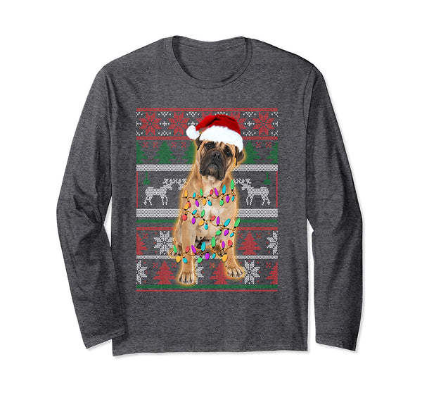 BullMastiff Ugly Sweater Christmas Gift Long Sleeve T-Shirt