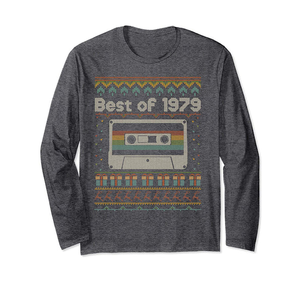 Retro 40th Birthday Ugly Christmas 40 years old made in 1979 Long Sleeve T-Shirt