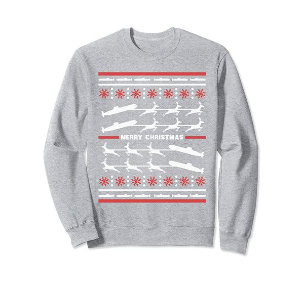 Submarine Navy Military Funny Ugly Christmas Sweatshirt Sweatshirt