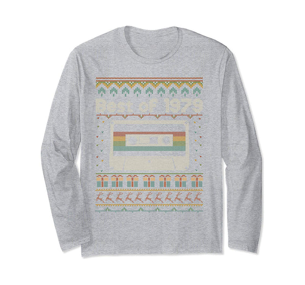 Retro 40th Birthday Ugly Christmas 40 years old made in 1979 Long Sleeve T-Shirt