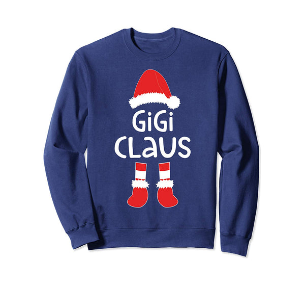 Gigi Claus T-Shirt Matching Christmas Costume Shirt Sweatshirt