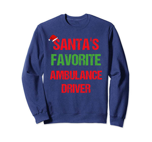Ambulance Driver Funny Pajama Christmas Gift Sweatshirt
