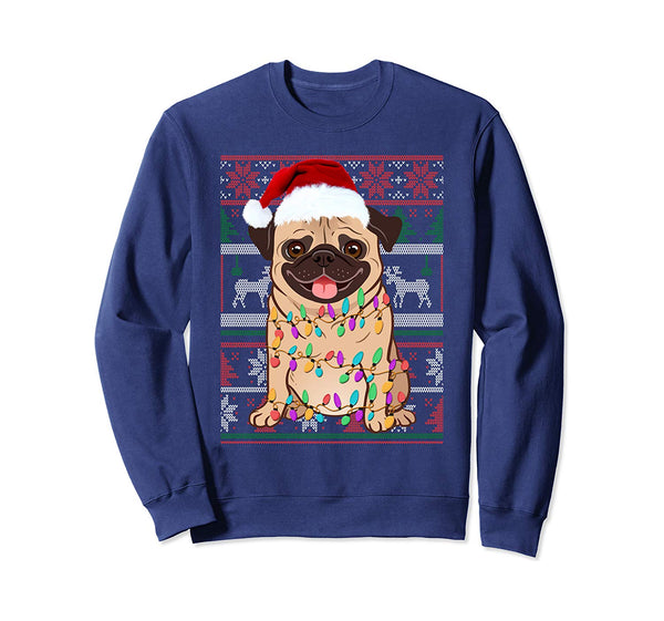 Pug Ugly Sweater Christmas Gift Sweatshirt