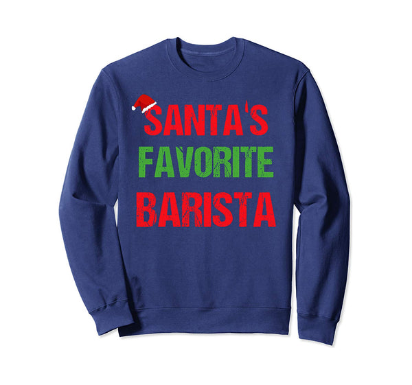 Barista Funny Pajama Christmas Gift Sweatshirt