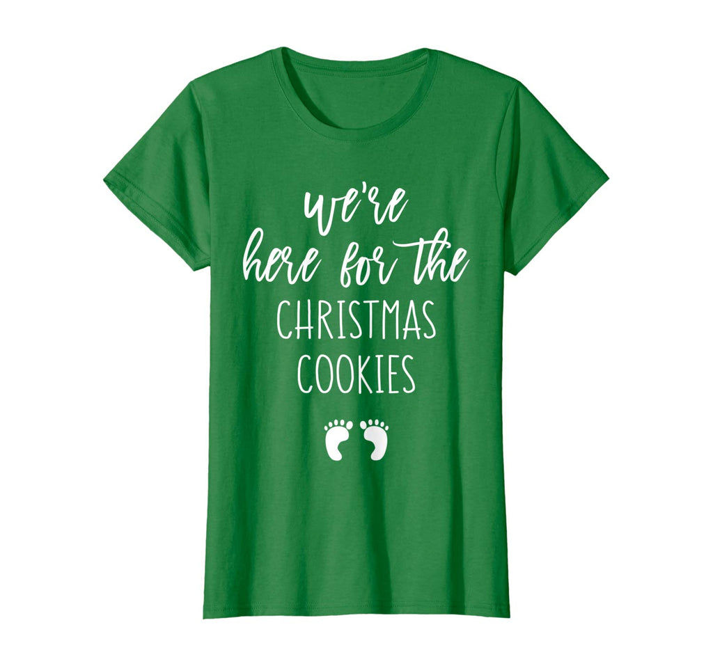 Womens Funny Xmas Gift for Pregnant Women Wife Christmas Pregnancy T-Shirt