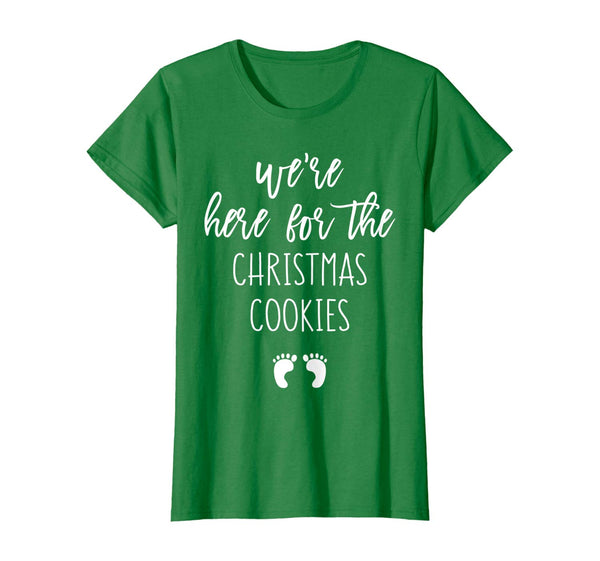 Womens Funny Xmas Gift for Pregnant Women Wife Christmas Pregnancy T-Shirt