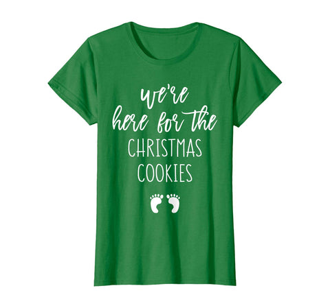 Womens Funny Xmas Gift for Pregnant Women Wife Christmas Pregnancy T-Shirt