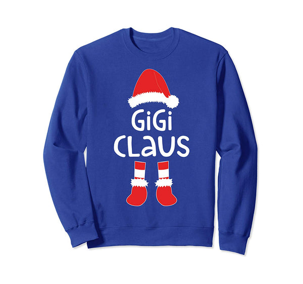 Gigi Claus T-Shirt Matching Christmas Costume Shirt Sweatshirt