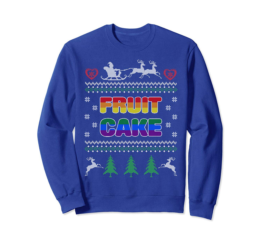 Fruit Cake Funny Gay Ugly Christmas Sweater LGBT Sweatshirt
