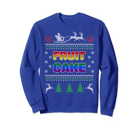 Fruit Cake Funny Gay Ugly Christmas Sweater LGBT Sweatshirt