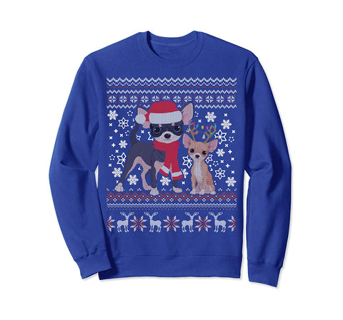 Chihuahua Dog Ugly Christmas Sweater Xmas Puppy Gift Sweatshirt