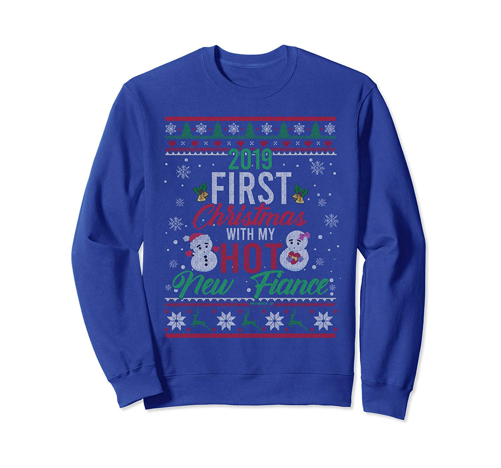 2019 First Christmas With My Hot New Fiance Couple Sweater Sweatshirt