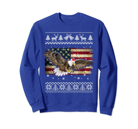Bald Eagle Ugly Christmas Funny Christmas Pajama Xmas Gifts Sweatshirt