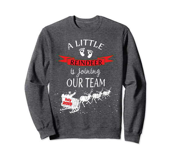 July 2019 Christmas Pregnancy Announcement Sweatshirt Baby