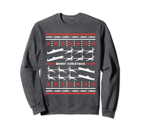 Submarine Navy Military Funny Ugly Christmas Sweatshirt Sweatshirt