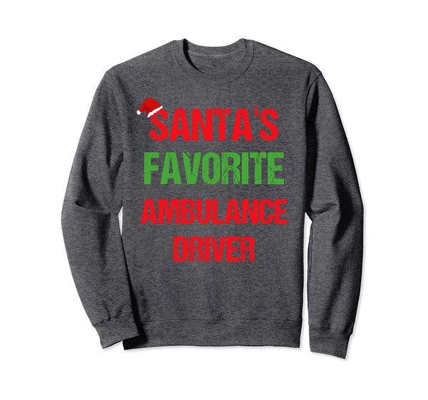 Ambulance Driver Funny Pajama Christmas Gift Sweatshirt