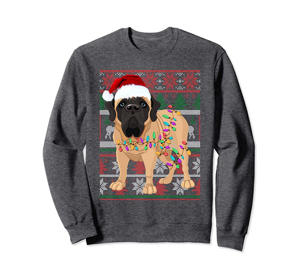 English Mastiff Ugly Sweater Christmas Gift Sweatshirt