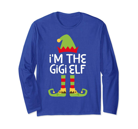 I'm The Gigi Elf T-Shirt Matching Christmas Costume Shirt Long Sleeve T-Shirt