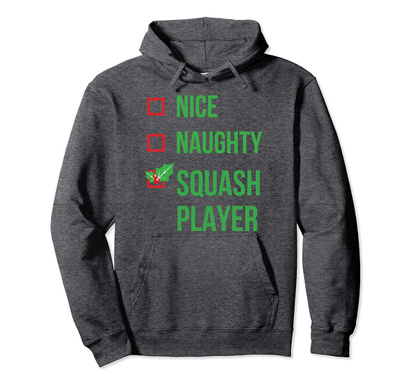 Squash Player Funny Pajama Christmas Gift Pullover Hoodie