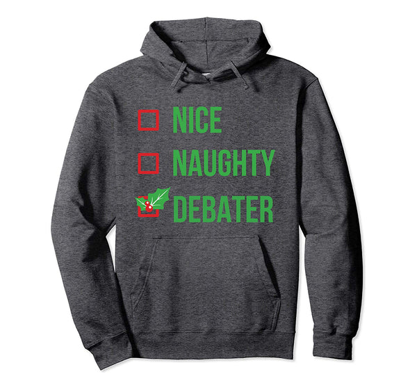 Debater Funny Pajama Christmas Gift Pullover Hoodie