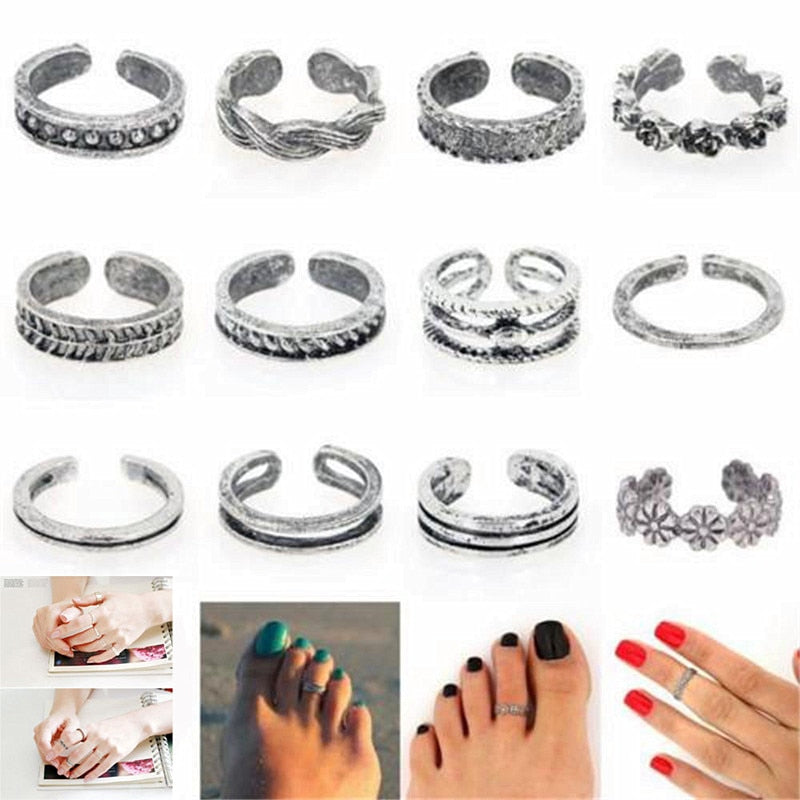 12PCs/set Women Lady Unique Adjustable Opening Finger